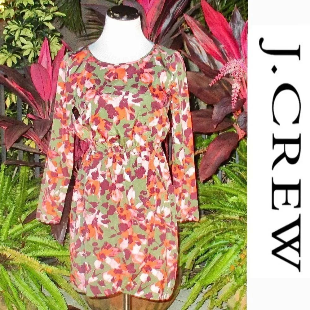 🍍3/$15🍍 J. Crew abstract Floral Dress